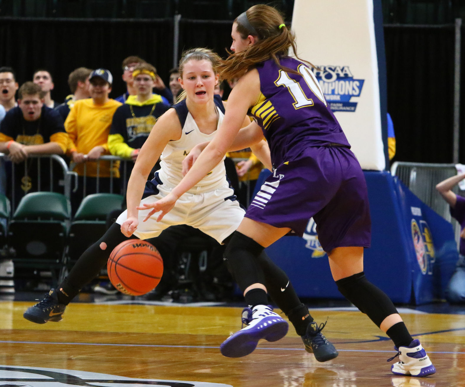 Gallery: Girls Basketball State Finals: Marquette Catholic vs. Vincennes Rivet